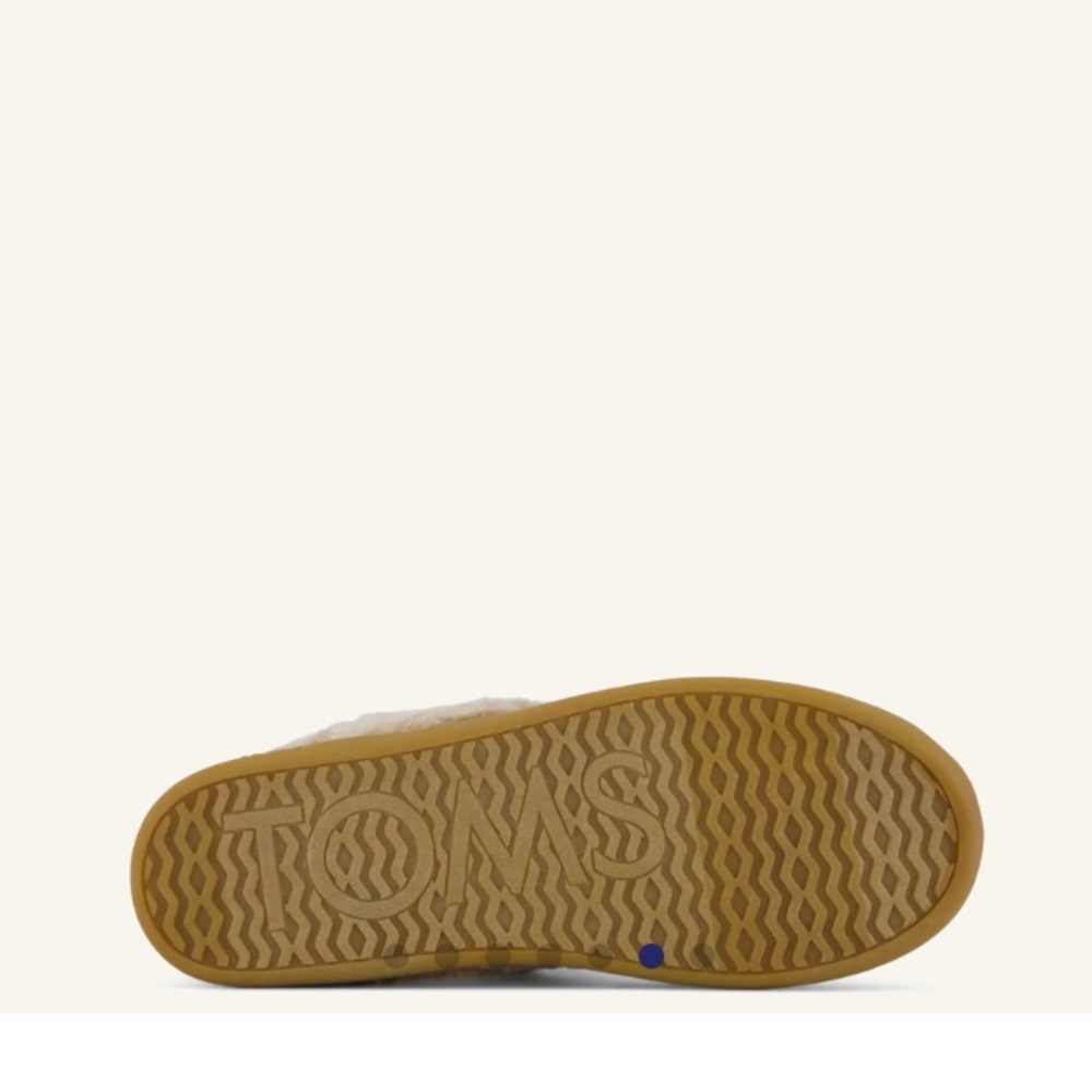 TOMS Cream Fuzzy Slip-Ons - Picture 2 of 6